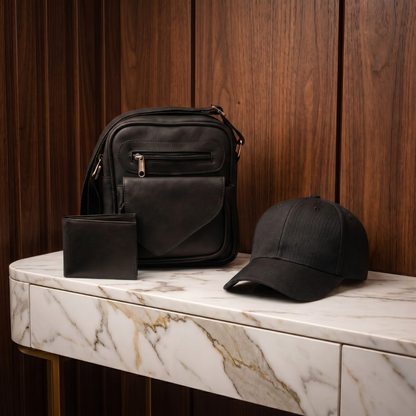Combo 3 en 1: Bolso + Billetera + Gorra