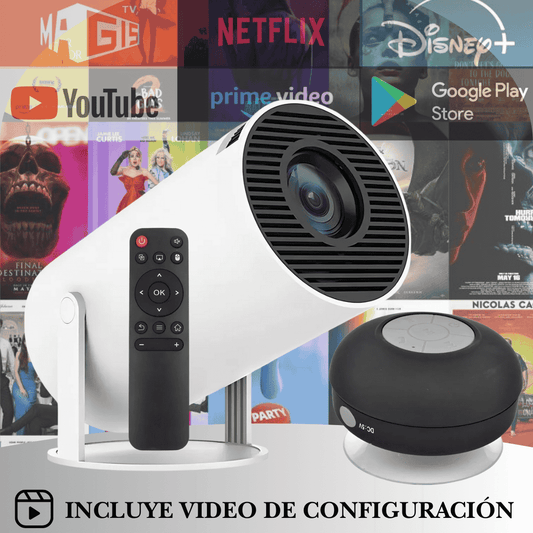 PROYECTOR FULL IMAGEN PRO + PARLANTE PORTATIL [64% OFF HOY]  🎥